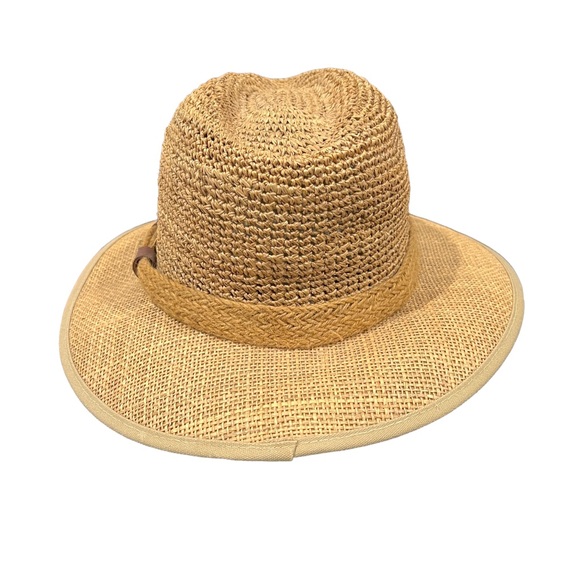 SUMMER CLUB OF AUSTRALIA  Straw Natural Fiber Protection Against Skin Cancer Hat - Picture 3 of 6